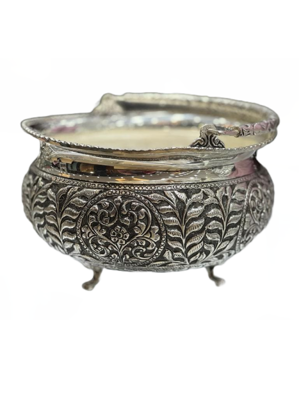 Antique Silver Flower Pot